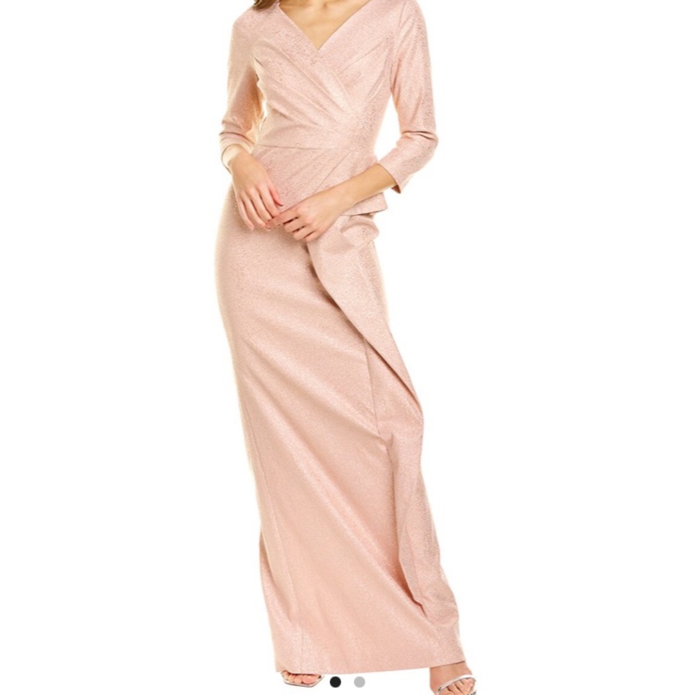 Teri Jon Jacquard (Rose Gold)